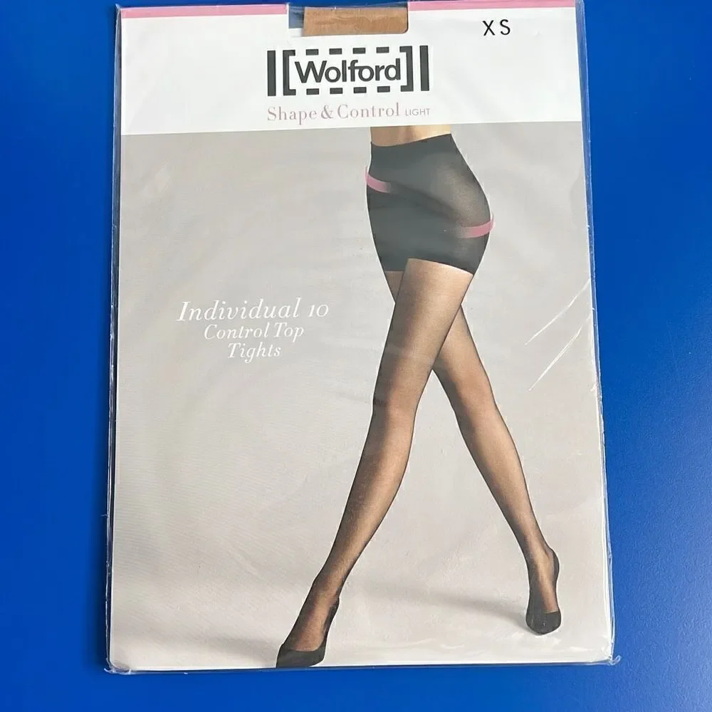 NWT Wolford Individual 10 Control Top Tights 14602 XS